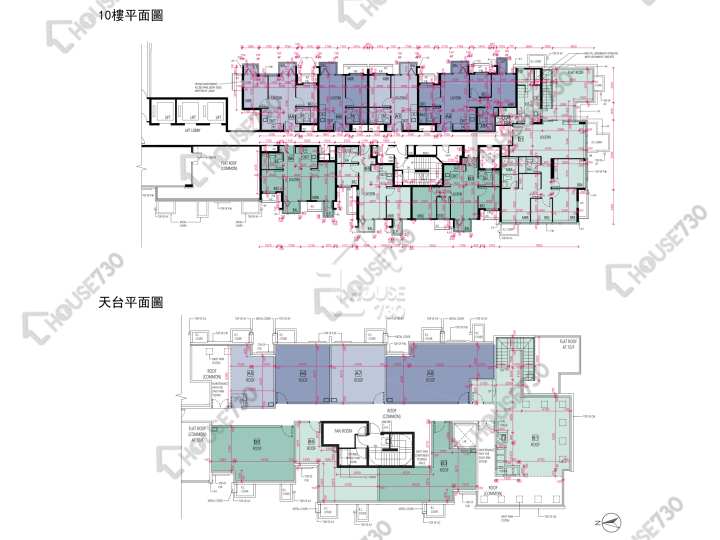 Wetland Seasons Bay 平面圖 Wetland Seasons Bay 1期 2A座 10樓 樓層平面圖 - House730