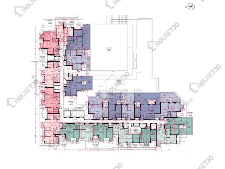 Wetland Seasons Bay 平面圖 Wetland Seasons Bay 1期 2A座 1樓 樓層平面圖 - House730
