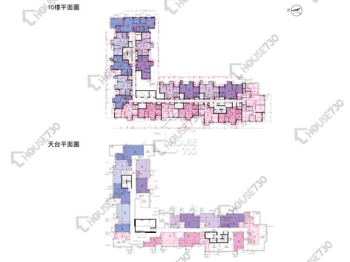 Wetland Seasons Bay 平面圖 Wetland Seasons Bay 3期 6A座 10樓 樓層平面圖 - House730