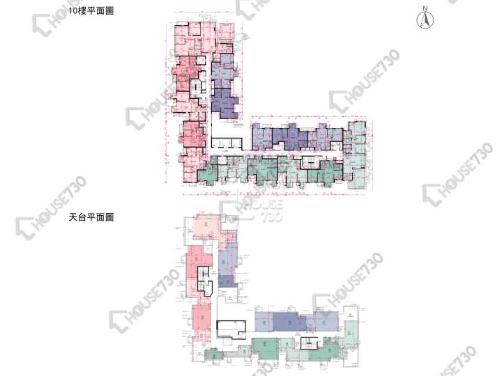 Wetland Seasons Bay 平面圖 Wetland Seasons Bay 1期 5B座 10樓 樓層平面圖 - House730