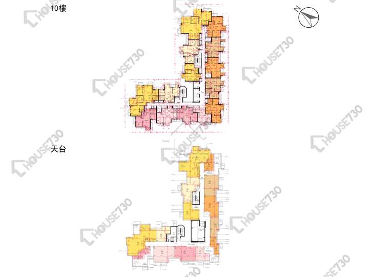 Wetland Seasons Bay 平面圖 Wetland Seasons Bay 2期 1A座 10樓 樓層平面圖 - House730