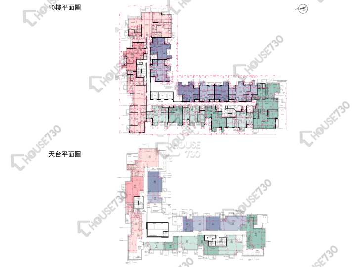 Wetland Seasons Bay 平面圖 Wetland Seasons Bay 1期 3A座 10樓 樓層平面圖 - House730