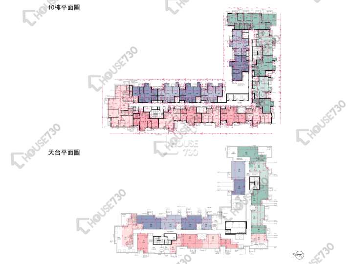 Wetland Seasons Bay 平面圖 Wetland Seasons Bay 1期 5A座 10樓 樓層平面圖 - House730