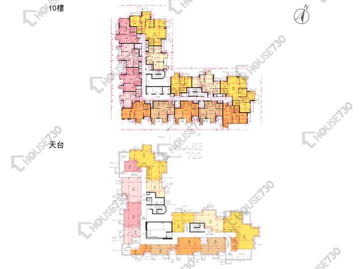Wetland Seasons Bay 平面圖 Wetland Seasons Bay 2期 1B座 10樓 樓層平面圖 - House730