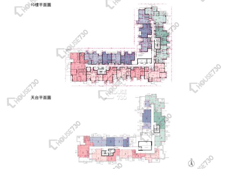 Wetland Seasons Bay 平面圖 Wetland Seasons Bay 1期 3B座 10樓 樓層平面圖 - House730