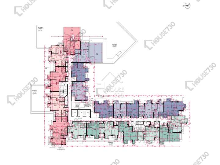 Wetland Seasons Bay 平面圖 Wetland Seasons Bay 1期 3A座 1樓 樓層平面圖 - House730