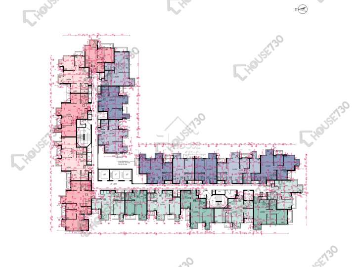 Wetland Seasons Bay 平面圖 Wetland Seasons Bay 1期 3A座 2-3,5-8,9樓 樓層平面圖 - House730