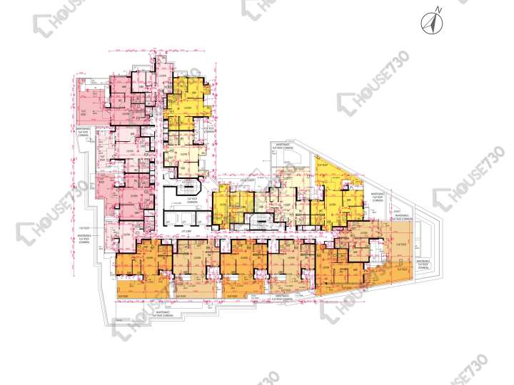 Wetland Seasons Bay 平面圖 Wetland Seasons Bay 2期 1B座 1樓 樓層平面圖 - House730