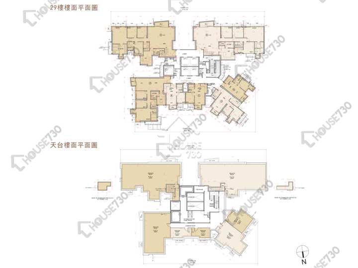 瑜一 平面圖 瑜一 IA期 1座 (1A) 29樓 樓層平面圖 - House730