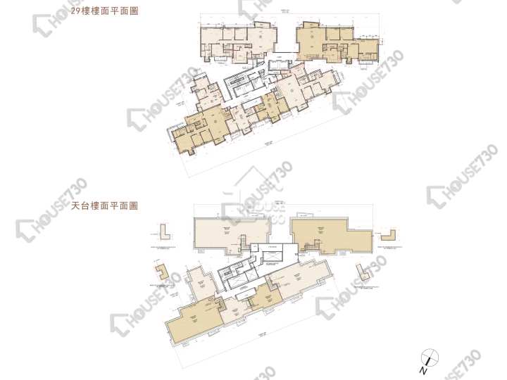 瑜一 平面圖 瑜一 IA期 2座 (2A) 29樓 樓層平面圖 - House730