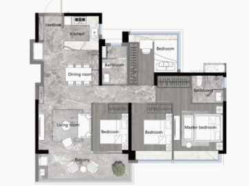 越秀·萬博城 103㎡四房兩廳兩衛 - House730
