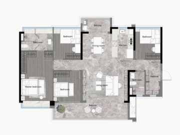 越秀·萬博城 138㎡四房兩廳兩衛 - House730