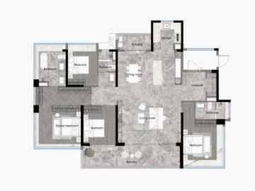 越秀·萬博城 188㎡四房兩廳叁衛 - House730