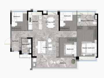越秀·萬博城 122㎡四房兩廳兩衛 - House730