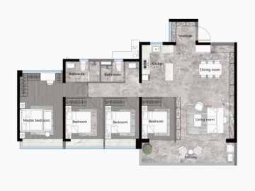 越秀·萬博城 142㎡四房兩廳兩衛 - House730