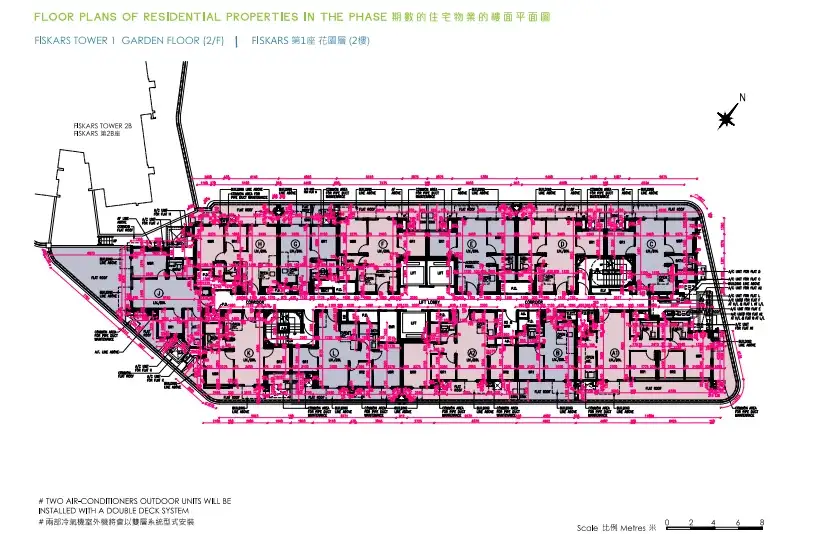 屯门NOVO LAND第3B期 1座2楼平面图