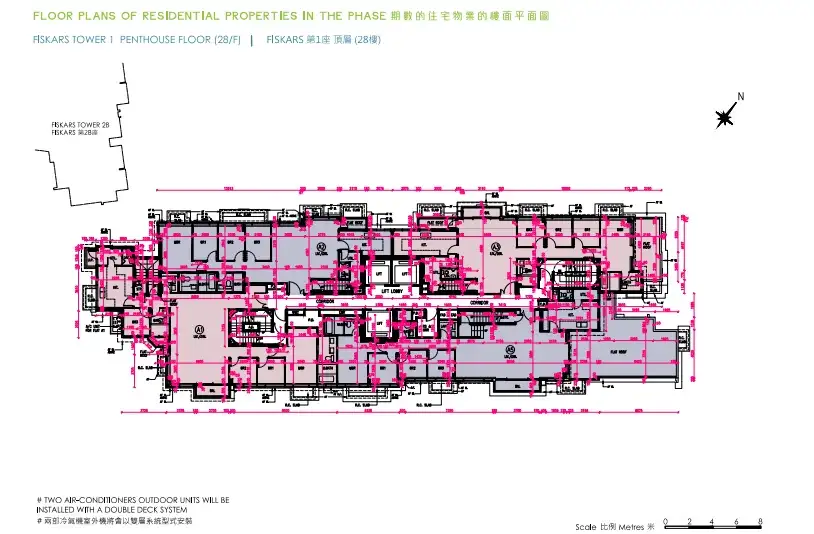 屯门NOVO LAND第3B期 1座28楼平面图