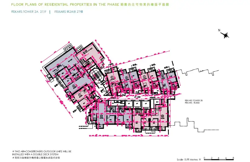 屯门NOVO LAND第3B期 2A座27楼平面图