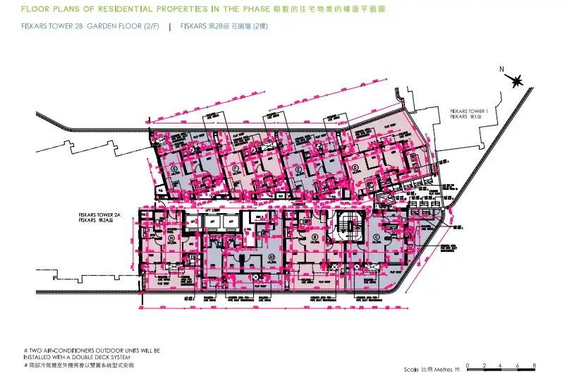 屯门NOVO LAND第3B期 2B座2楼平面图