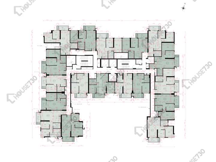 滙都 平面圖 滙都 1期 1座 2-3,5-10,11樓 樓層平面圖 - House730