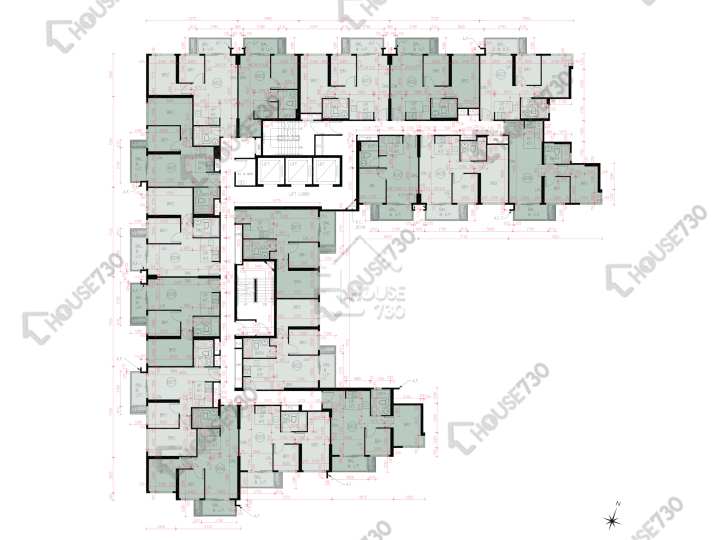 滙都 平面圖 滙都 1期 2座 2-3,5-10,11樓 樓層平面圖 - House730
