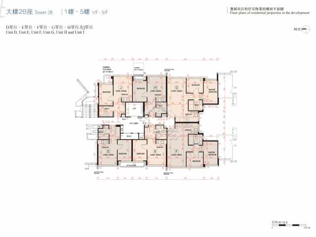 #LYOS大樓2B座 1-5樓平面圖