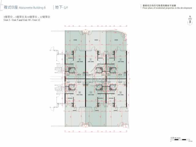 #LYOS大樓複式B座2號單位地下平面圖