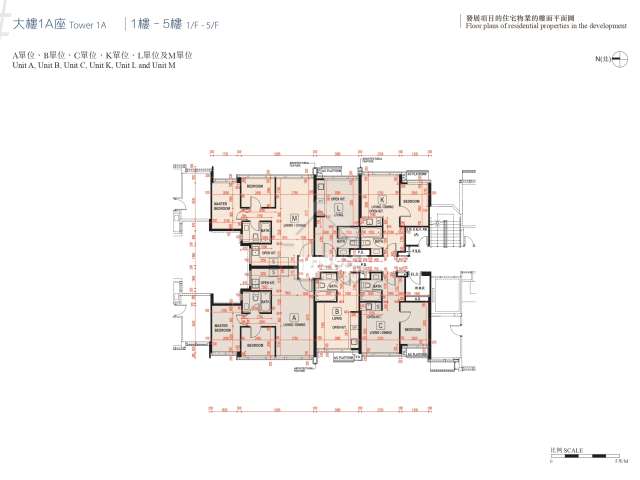 #LYOS大樓1A座 1-5樓平面圖