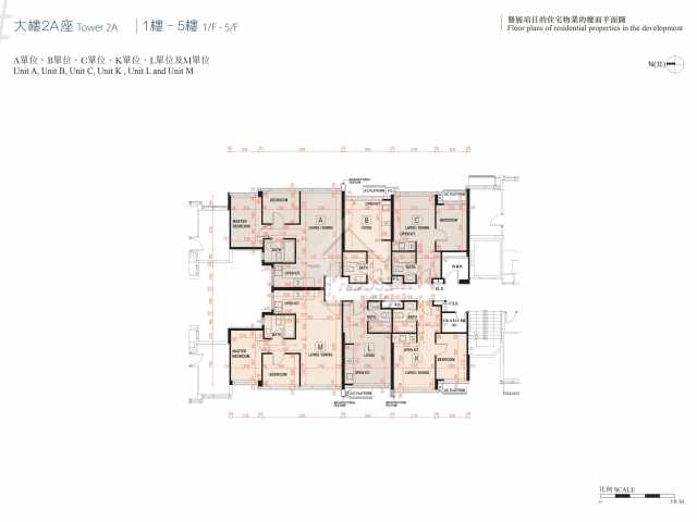 #LYOS大樓2A座 1-5樓平面圖