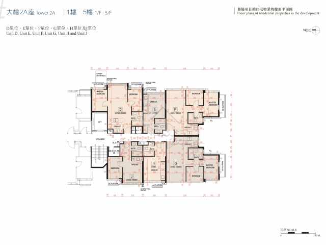 #LYOS大樓2A座 1-5樓平面圖