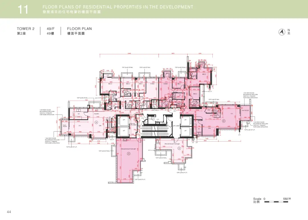 第2座49樓平面圖