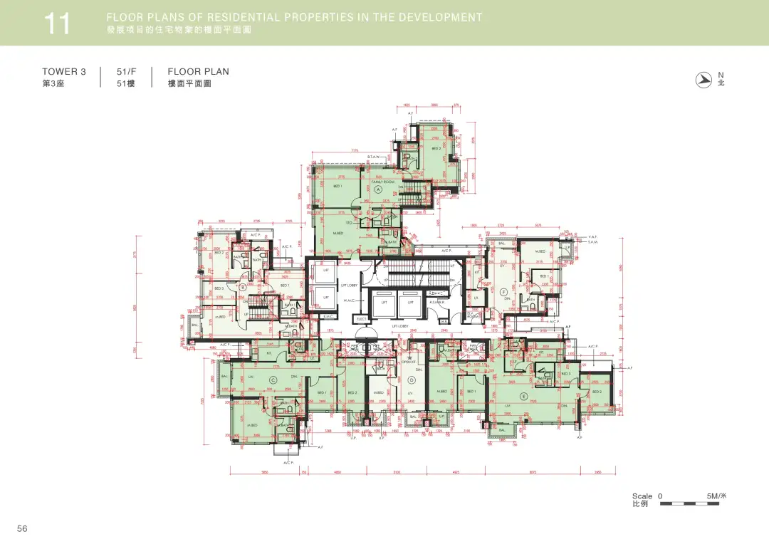 第3座51樓平面圖