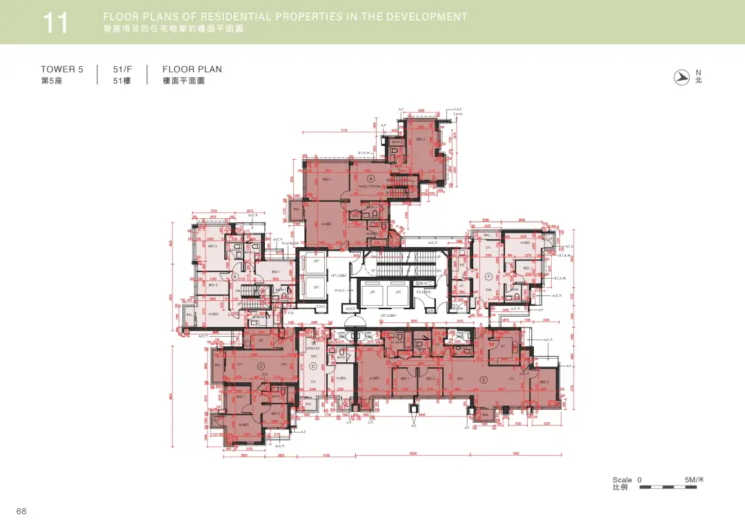 第5座51樓平面圖