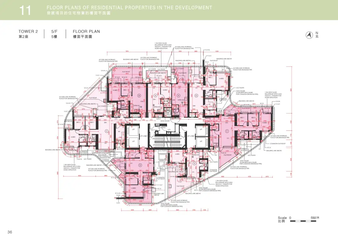 第2座5樓平面圖