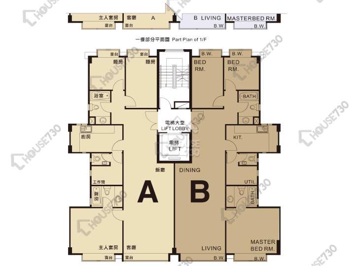 爾登豪庭 平面圖 爾登豪庭 5座 1-3,5,6樓 樓層平面圖 - House730