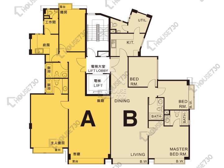 爾登豪庭 平面圖 爾登豪庭 7座 2-3,5,6樓 樓層平面圖 - House730
