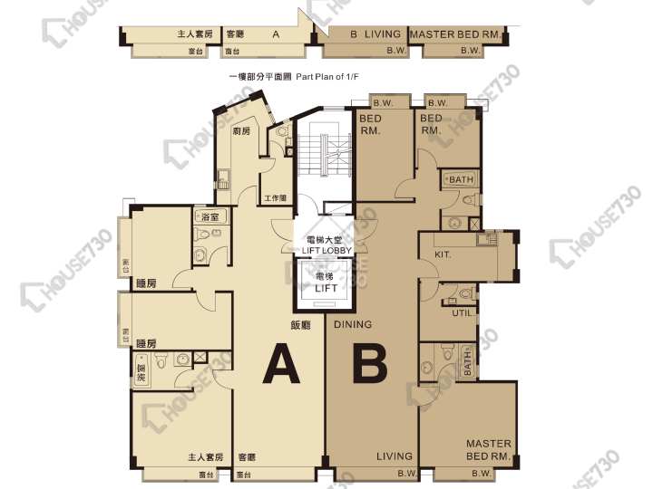 爾登豪庭 平面圖 爾登豪庭 3座 1-3,5,6樓 樓層平面圖 - House730