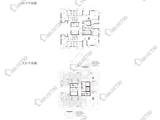 Dunbar Place 平面圖 Dunbar Place 25樓 樓層平面圖 - House730