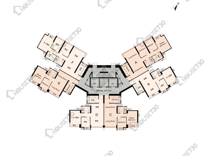 名逸居 平面圖 名逸居 2座 41-42樓 樓層平面圖 - House730