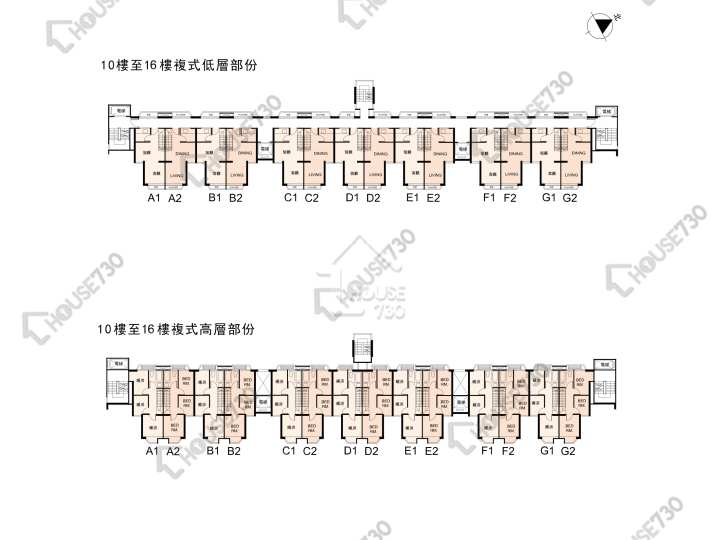 銀禧花園 平面圖 銀禧花園 銀禧閣 10,12,14,16樓 樓層平面圖 - House730