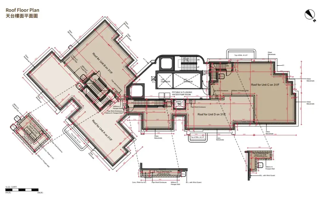 北角101 KINGS ROAD 天台平面圖